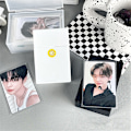 Miniatyrbillede 5 af 8: Fotokort Holder Fotoalbum Opbevaringsboks Hjem Billede Etui Stor Black