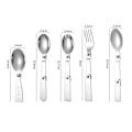Miniatyrbilde 5 av 8: 304 rustfritt stål Creative servise Outdoor Portable Three-F A