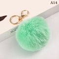 Pikkukuva 1 / 8: 8cm e Key Pehmeä Fluffy Fur Ball Avaimenperä Fluffy Avaimenperät Trink A14