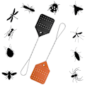 Pikkukuva 2 / 8: Perhoswatter Heavy Duty Manuaalinen nahkainen Perhoswatter Hanging Flysw Brown