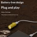 Pikkukuva 7 / 8: Type-C Mini-taskulamppu kaulanauhalla, Plug And Play USB C -hätävalo A3