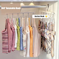 Miniatyrbilde 4 av 8: 1PC BH-Henger for skap 360° roterende stativ med krok for Cami Gray