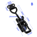 Miniatyrbilde 1 av 8: Toggle Lach Catch Toggle Clamp Justerbar skapbokser Spak B