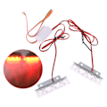Miniatyrbillede 1 af 6: Politi LED lys Strobe advarselslys Politi lys LED Red