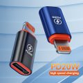 Pikkukuva 2 / 8: OTG-sovitin iOS-uros-tyypin c naarasliittimelle 20 W Fast PD Silver