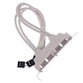 Pikkukuva 7 / 8: 4-porttinen USB 2.0 - 9-nastainen emolevyn otsikon kiinnikkeen jatke