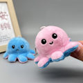 Pikkukuva 5 / 8: Mini Octopus ja Pehmo Doll Reverse Toy Avaimenperä Kawaii Fluffy St A3