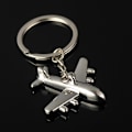 Miniatyrbilde 3 av 7: Creative Retro 3D Airplane Metal Keychain Pendant Keyring Key C 1pc