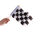 Miniatyrbillede 7 af 8: 10 stk. Sort-hvide ternede håndflag til racerløb