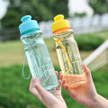 Miniatyrbild 4 av 8: Transparent vattenflaska Portabel sportkopp för att dricka 550ml Yellow