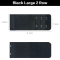 Miniatyrbillede 1 af 8: Kvinder BH Extenders Strap Extenders Spænder Elastic Extender Br 17(A 2R3H black)