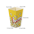 Miniatyrbilde 1 av 7: 10 stk papir popcornposer røde og hvite filmkvelds popcornbokser 2