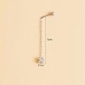 Pikkukuva 4 / 6: Simple Style Box Chain Tupsu Drop Korvakorut Naisten Long Dang
