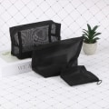 Miniatyrbilde 4 av 5: Mesh Makeup Case Organizer Oppbevaringspose Glidelås Toalettsaker Reise 3(square)