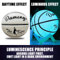 Miniatyrbilde 1 av 8: Night Glow Basketball Pu Soft Leather Outdoor Anti Slip Basketb blue Number 7 ball
