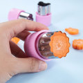 Miniatyrbilde 5 av 8: Grønnsaksfrukt ter Rustfritt stål Blomster Tegneserie Shape Mold 10pcs-Red