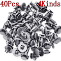 Miniatyrbillede 1 af 5: 40 Stk Bil Plastic Nitte Kofanger Fender Retainer Fastener Mud Fla