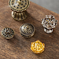 Miniatyrbilde 2 av 8: Buddhistiske redskaper Røkelsesbrenner Lotus Røkelse Røkelsekar Arkaisk C 2