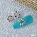 Miniatyrbillede 1 af 8: 5 stk 3D Rhinestone Krystal Neglekunst Garland Pearl Dangle Charms A2