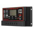 Miniatyrbillede 8 af 9: MPPT 12V/24V Solar Charger Controller USB Solar Panel Regulator 30A