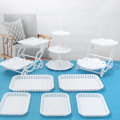 Miniatyrbillede 8 af 8: 1/2stk Kage Stativ Retter Cupcake Snacks Taller Tre-lags Crea E