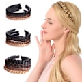 Pikkukuva 2 / 8: Fishbone Braid Lazy Wig Twist Braid otsapanta Bohemia naisten hiukset Brown 1.8cm