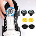 Miniatyrbilde 2 av 8: Metal Wire Swivel Automatisk Spenne Tau Sneaker Shoe Laces No Ti A2