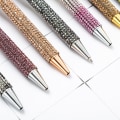 Miniatyrbilde 4 av 8: Press Metallkulepenn Diamant Flerfarget gavepenn Creativ A1