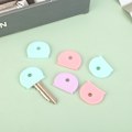 Miniatyrbilde 2 av 8: 10 stk Blandede farger PVC-nøkler Caps Topper Elastisk etui for DIY-nøkkel
