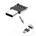 Miniatyrbillede 1 af 8: Universal Type C Micro USB til USB 20 OTG Adapterstik til