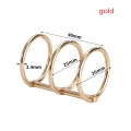 Miniatyrbillede 1 af 5: 2stk Metal 3 Ringe Binder Notesbog Hængslet Ringe Album Spiral gold