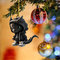 Miniatyrbilde 7 av 8: Tegneserie Drageskulptur Ornament Akryl Henger Julepynt A2