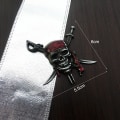 Miniatyrbild 1 av 8: Car Styling 3D Metal Pirate Skull Emblem Badge Stickers Dekaler Silver