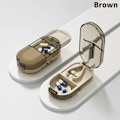 Miniatyrbillede 1 af 8: 2 I 1 Piller Medicin Knuser Kværn Kværn Splitter Mini Brown