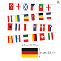 Miniatyrbild 1 av 8: 2024 EM-fotbollsmästerskap Vimplar Flaggor Europeiska Flaggor 14x21cm