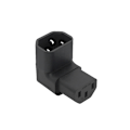 Miniatyrbillede 4 af 8: 10A 3Pin IEC-stik nede OP 90 vinklet IEC 320 C14 han til C1 A3