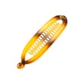 Banan Hårklämmor För Kvinnor Flickor Wave Combs Hårnålsfläta Cla Yellow 11cm