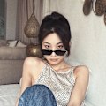 Pikkukuva 3 / 8: Vintage Luxury suorakaide aurinkolasit Woman Design aurinkolasit Fe B