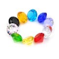 Miniatyrbillede 3 af 5: Glas Krystal Diamantform Paperweights Facet Juvel Sea Blue