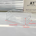 Miniatyrbillede 6 af 7: Akryl opbevaringsboks skrivebord kosmetik transparent plastikboks D A3
