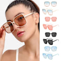 Miniatyrbillede 2 af 8: Gradient Eyeglasses Lady UV Protection Shade Solbriller Dame B A4