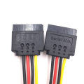 Miniatyrbillede 4 af 5: SATA II Hard Disk Power 15Pin SATA Han Til 2 Hun 15Pin Power