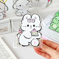 Miniatyrbillede 4 af 8: Creative Cartoon Acryl Pen Container Desktop smykker Organiser A3
