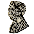 Miniatyrbild 2 av 8: Kvinnors Thousand Bird Checker Stickad Scarf för höst och vint A2