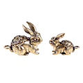 Miniatyrbillede 3 af 5: Nytår Solid kobber Zodiac Lucky Statue Ornament nøglering S