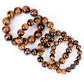 Miniatyrbilde 8 av 8: Tiger Eye Stone Lucky Bless Beads Menn Kvinne Smykker 8mm