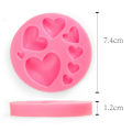 Miniatyrbilde 3 av 6: 3D DIY Hjerte Fondant Form Silikon Kake Dekorering Håndverk Sukker