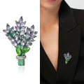 Miniatyrbilde 3 av 8: Mote Krystall Lavendel Brosjer Pins Dameklær Smykker P C