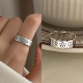 Miniatyrbillede 6 af 8: Smile Shape Ring Til Kvinder Fine Smykker Finger Justerbar Åben A1