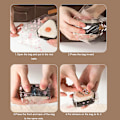 Miniatyrbillede 7 af 8: 50 stk. Japanske trekant risbolle engangs-emballageposer Sush B